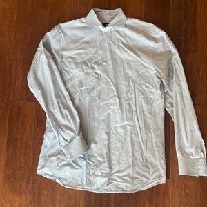 Boss dress shirt. Blue check. Size 41/16. Slim fit